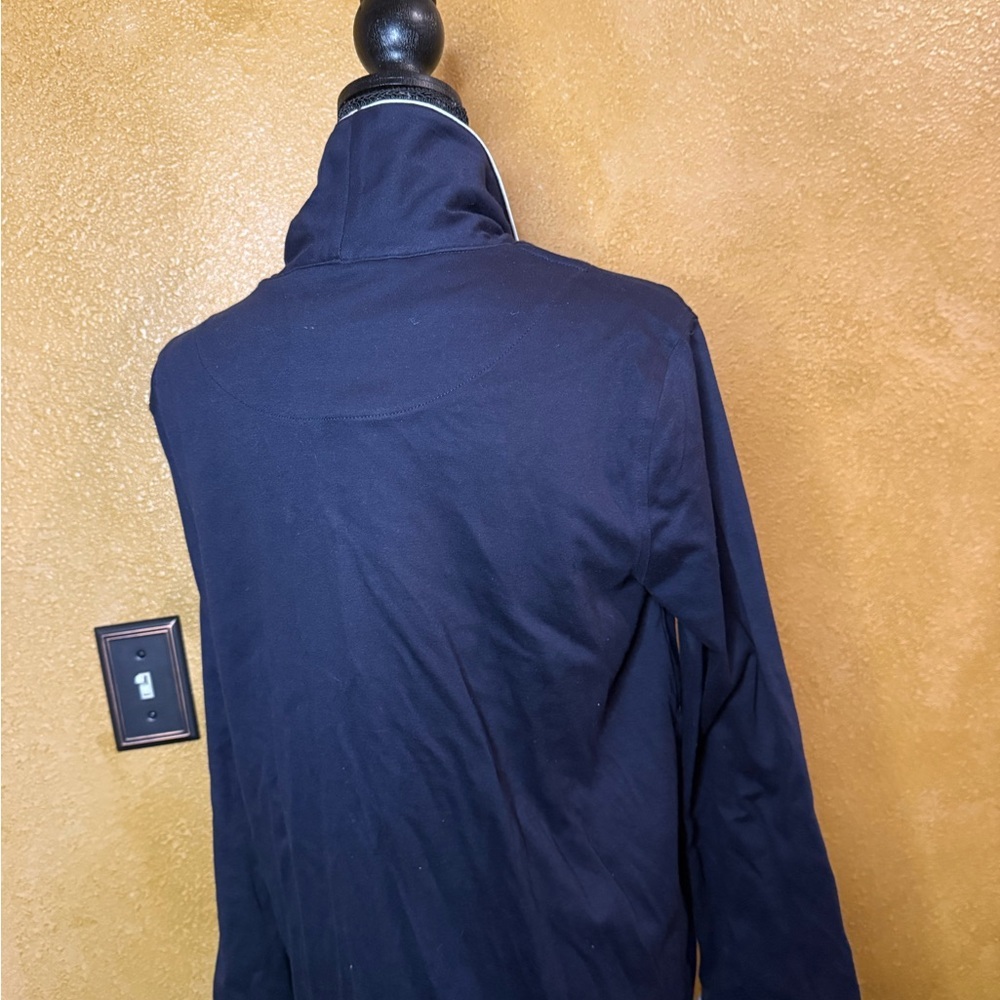 Ralph Lauren Navy Lounge Robe - Picture 4 of 5